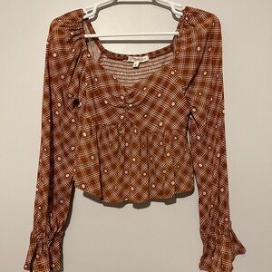 Ruffled Crop Blouse